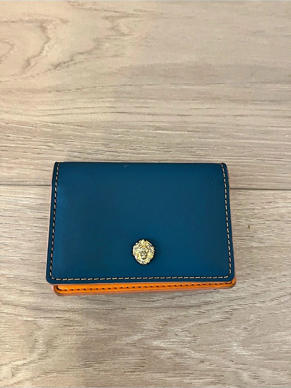 Anne Klein Two-Tone Wallet Blue & Orange